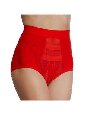 Free People HAH Revolve Hi Wasted Panty Blood Orange Red XS NWT #63048